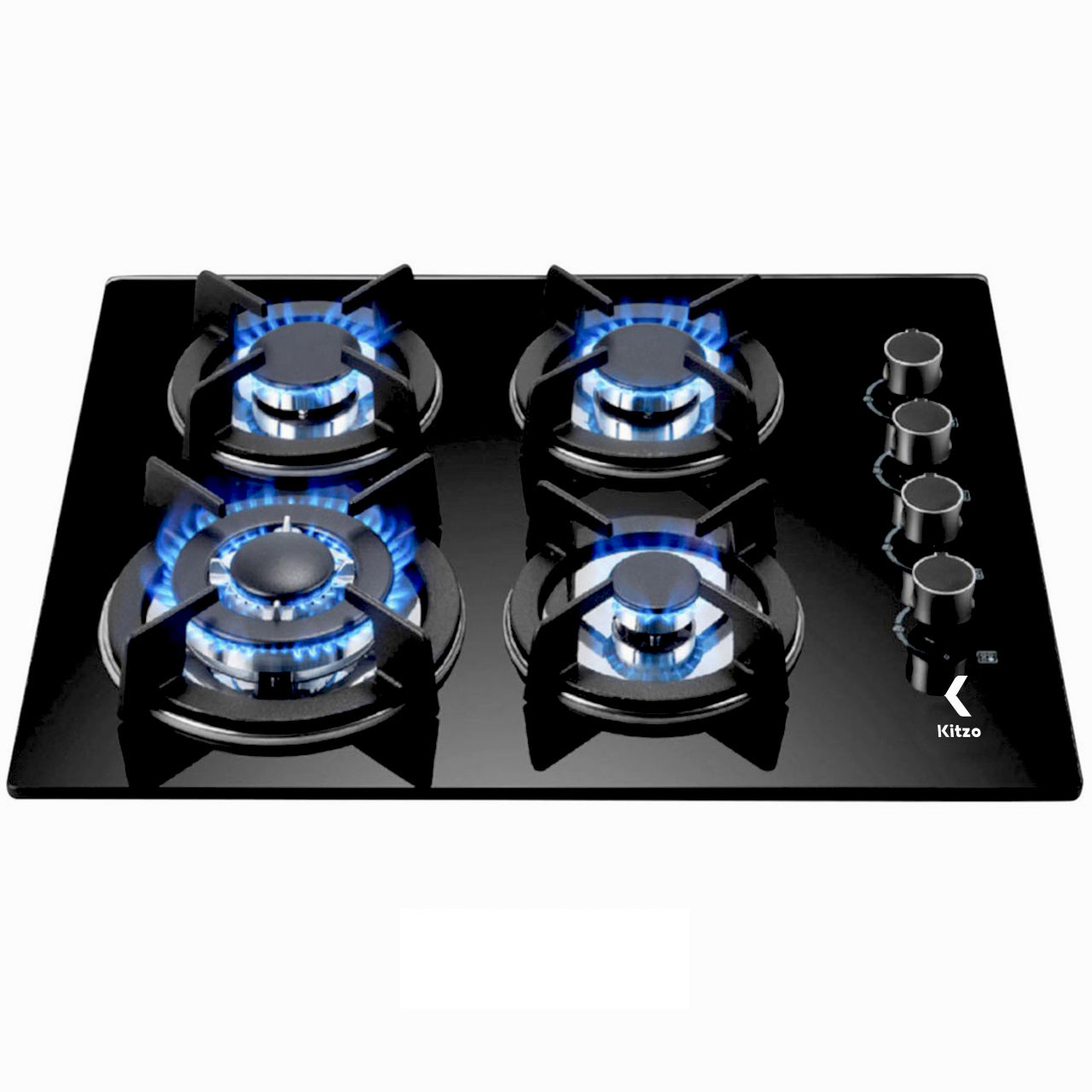 KITZO Parrilla de Gas Empotrable Premium – 4 Quemadores