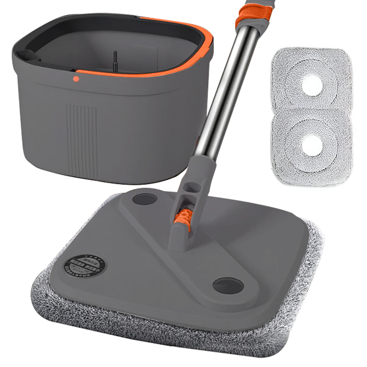 Trapeador Mop 360° Fácil Exprimido con Cubeta y Repuesto
