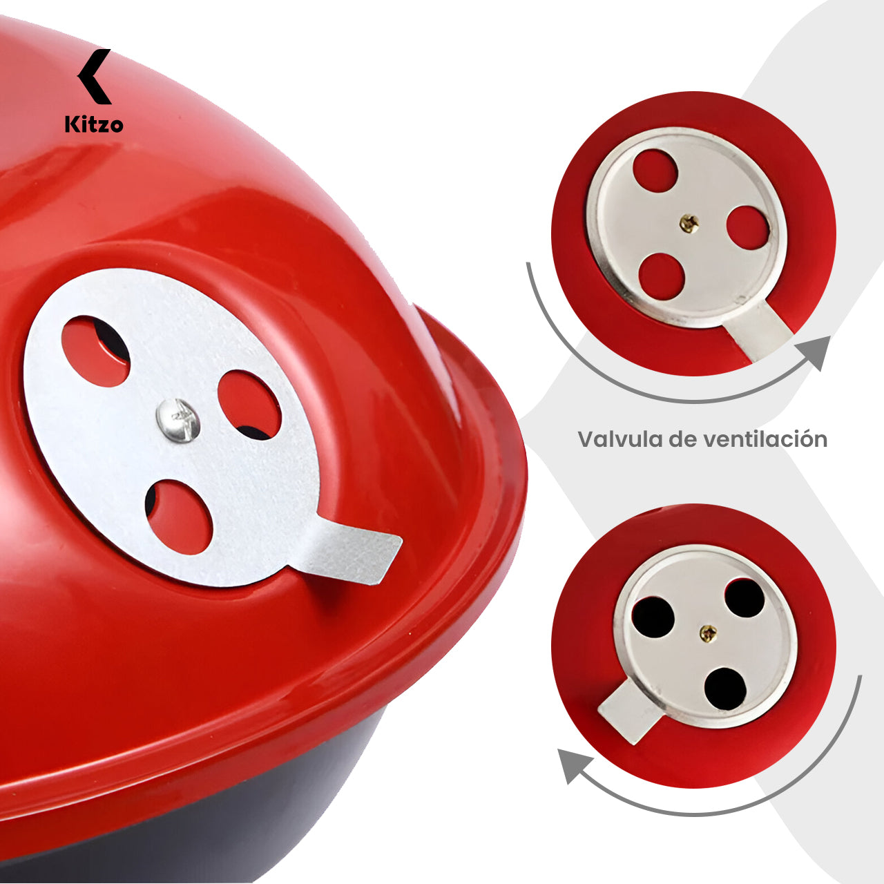 Asador Portátil 36cm con Tapa