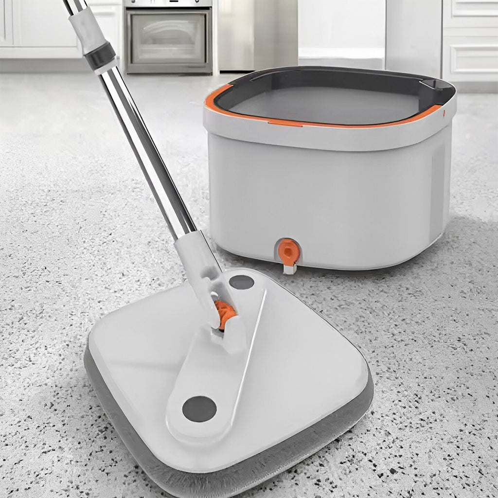 Trapeador Mop 360° Fácil Exprimido con Cubeta y Repuesto