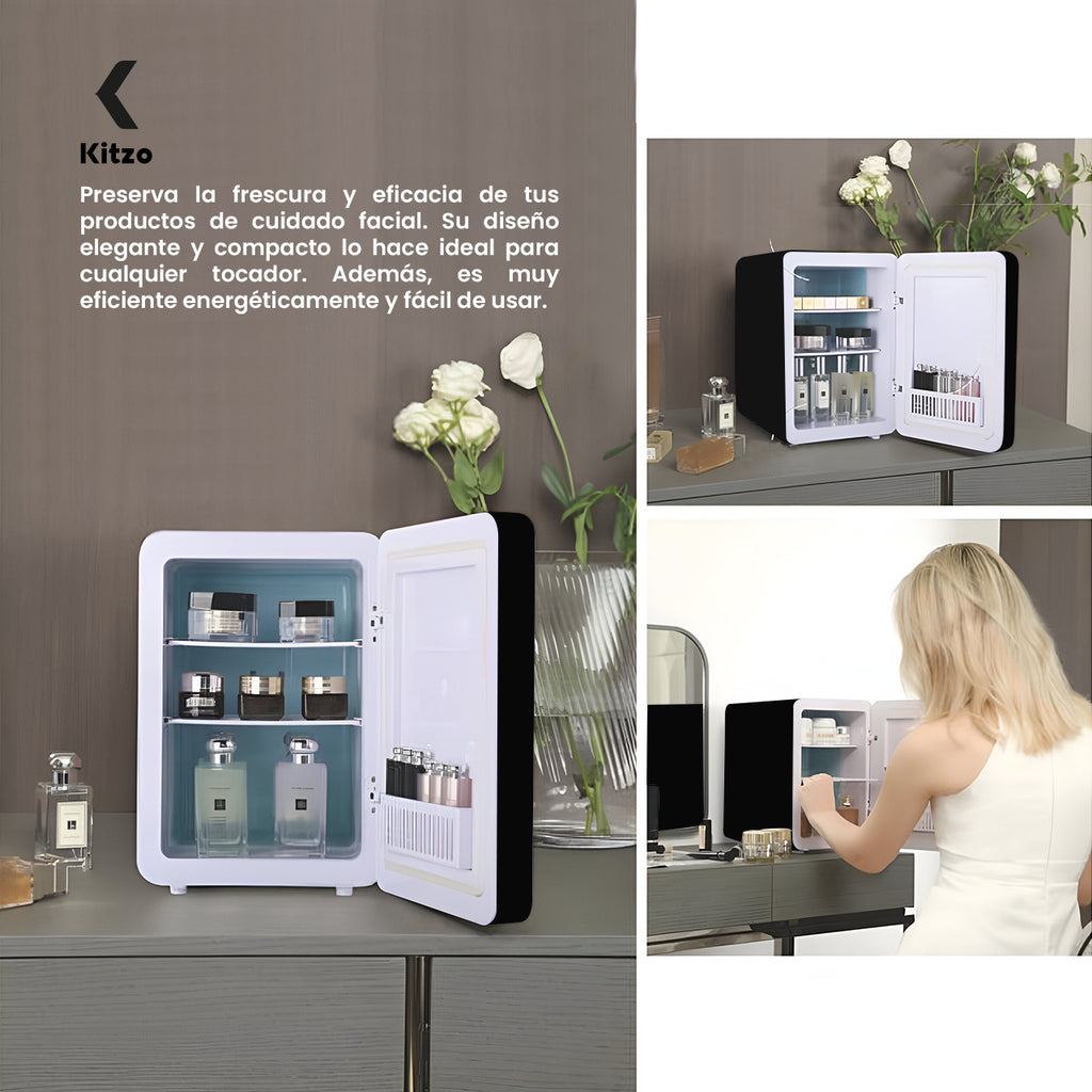 Mini Frigobar KITZO – Diseño Elegante y Portátil