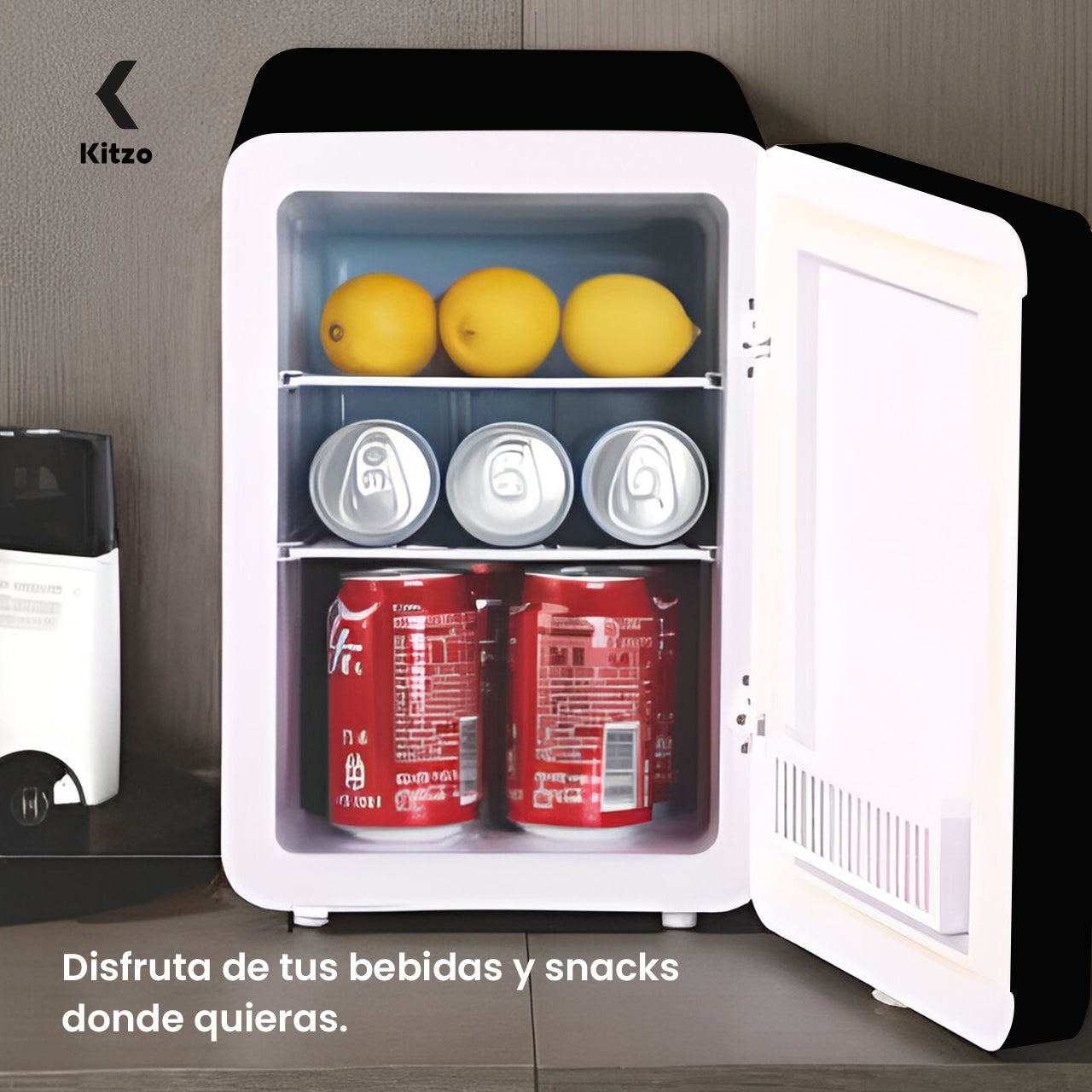 Mini Frigobar KITZO – Diseño Elegante y Portátil