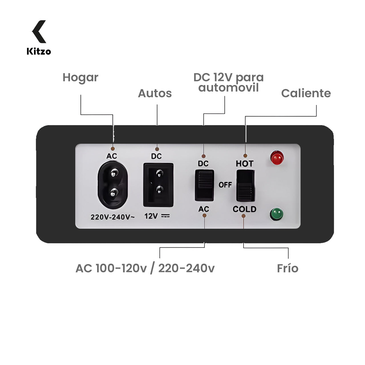 Mini Frigobar KITZO – Diseño Elegante y Portátil