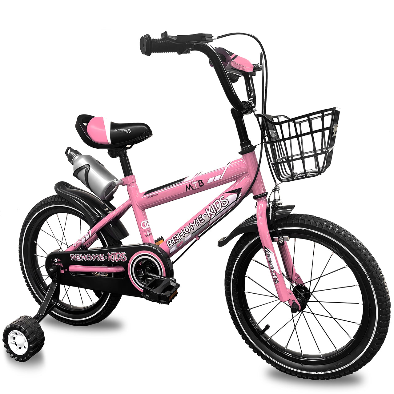 Bicicleta Infantil Deportiva Niños R16 Con Ruedas Auxiliares