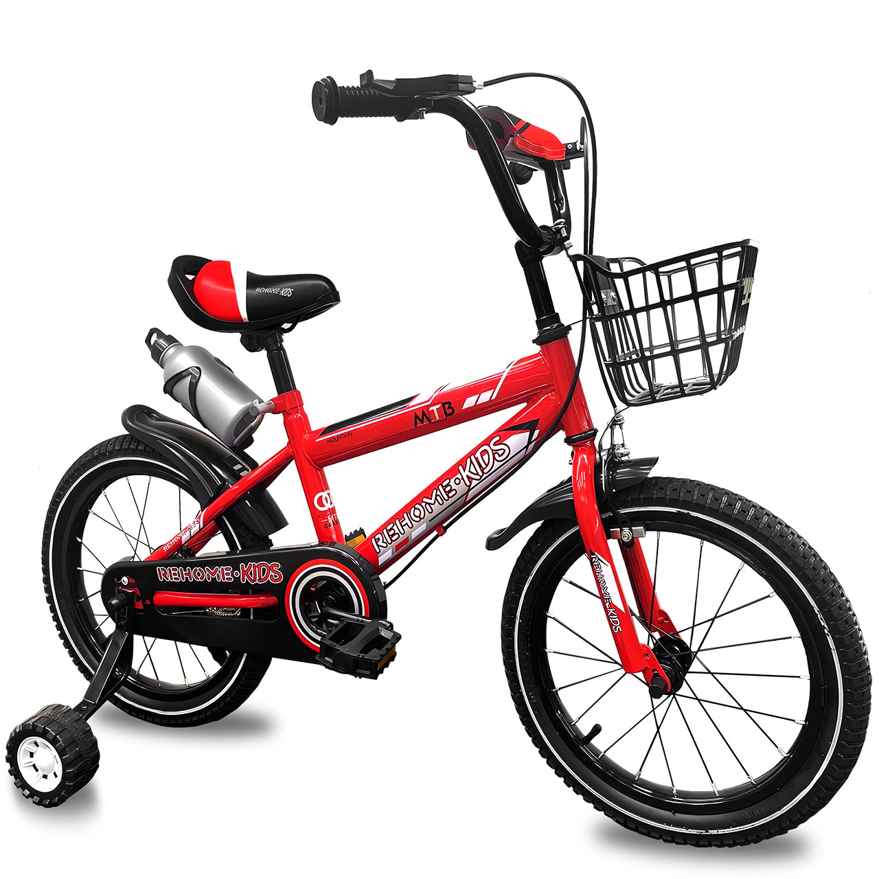 Bicicleta Infantil Deportiva Niños R16 Con Ruedas Auxiliares