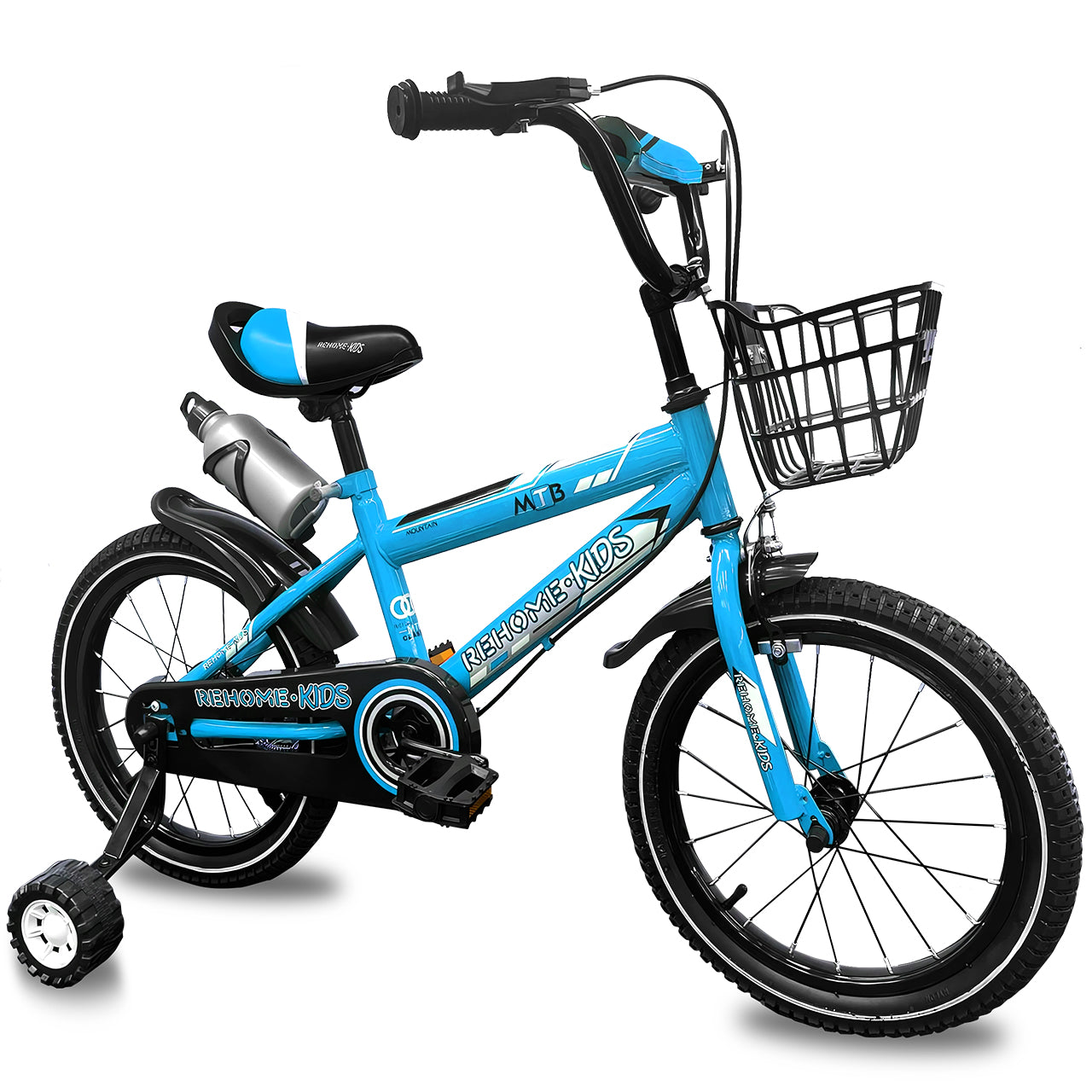 Bicicleta Infantil Deportiva Niños R16 Con Ruedas Auxiliares