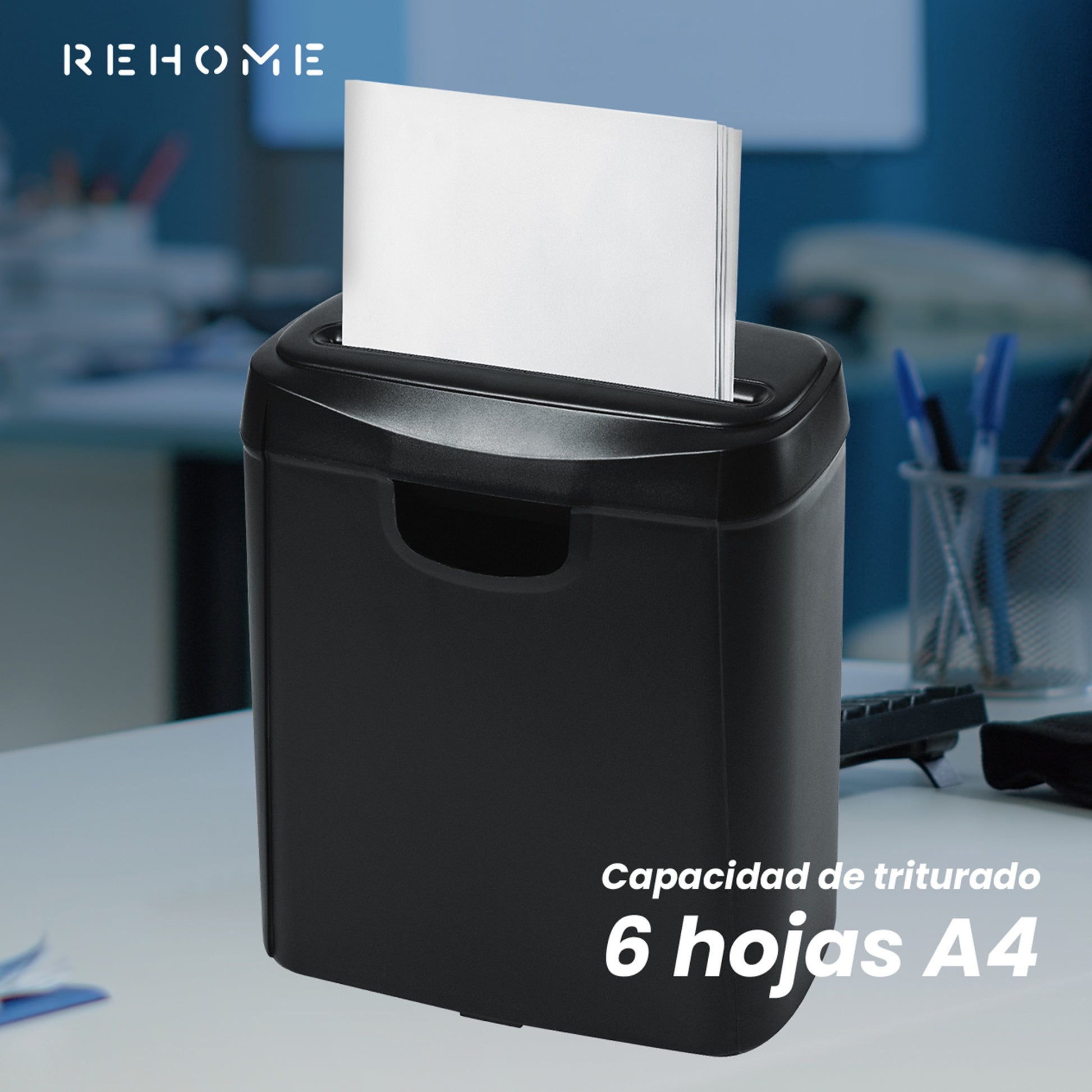 Rehome Trituradora De Papel Y Tarjetas De Crédito Automatica 10 L