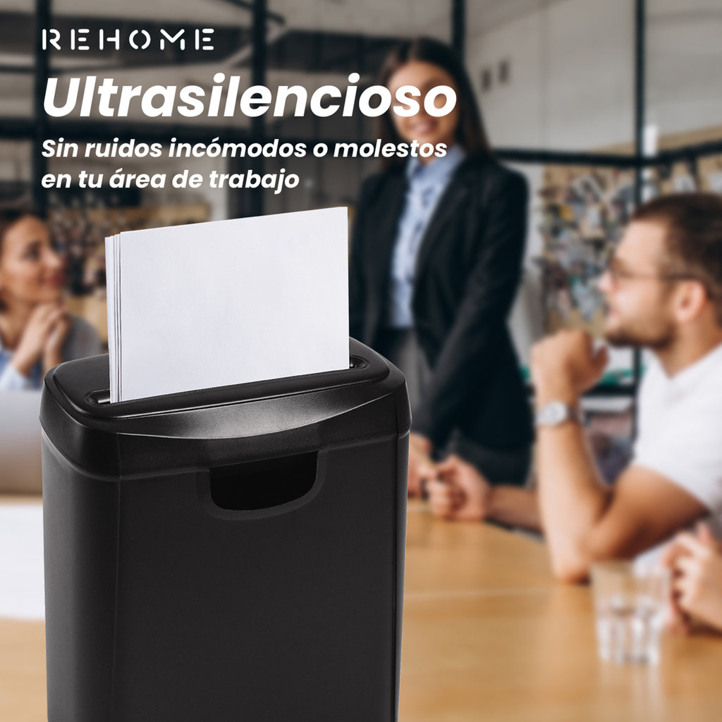 Rehome Trituradora De Papel Y Tarjetas De Crédito Automatica 10 L